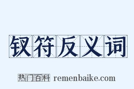 钗符反义词是什么意思的图片